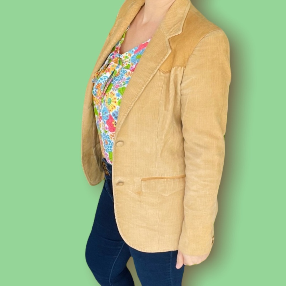 Ms. Pioneer vintage leather suede blazer size 12